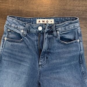 AMO Chloe Crop Jeans | Women’s 25 | High Rise Straight Leg